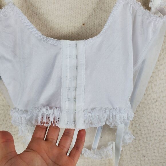 Empire Intimates Bustier 42 Boudoir Sexy Drag Vintage NWT Cupless - Picture 8 of 9
